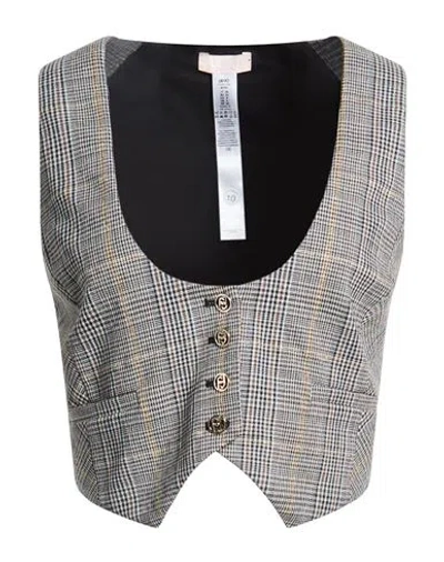 Liu •jo Woman Tailored Vest Black Size 6 Polyester, Viscose