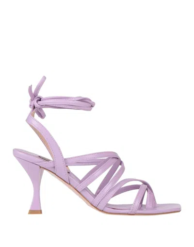 Liu •jo Toe Strap Sandals In Purple
