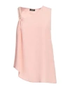 Liu •jo Woman Top Antique Rose Size 8 Acetate, Silk In Pink