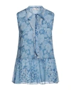 Liu •jo Woman Top Azure Size 2 Polyester