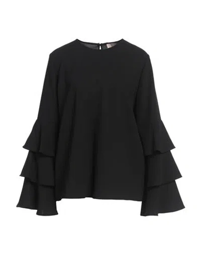 Liu •jo Woman Top Black Size 10 Polyester