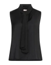 Liu •jo Woman Top Black Size 10 Viscose