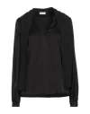 Liu •jo Woman Top Black Size 10 Viscose In Black