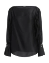 Liu •jo Woman Top Black Size 10 Viscose In Black