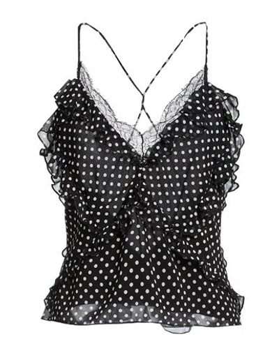 Liu •jo Woman Top Black Size 2 Polyester
