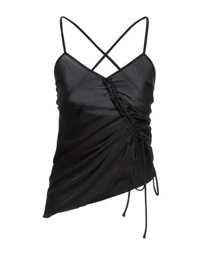 Liu •jo Woman Top Black Size 2 Polyester, Elastane