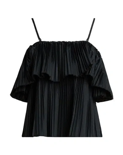 Liu •jo Woman Top Black Size 6 Polyester