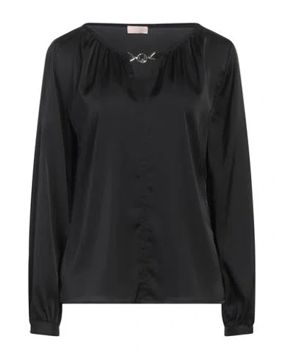 Liu •jo Woman Top Black Size 2 Polyester, Elastane
