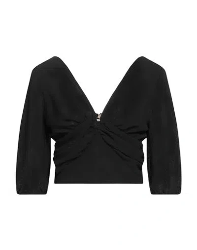 Liu •jo Woman Top Black Size 10 Polyester, Elastane