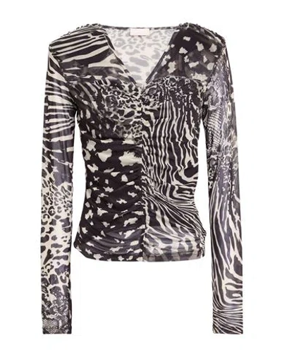 Liu •jo Woman Top Black Size L Polyester