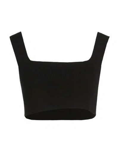Liu •jo Woman Top Black Size L Viscose, Polyester