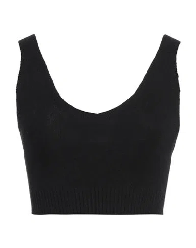 Liu •jo Woman Top Black Size M Viscose, Polyester, Polyamide