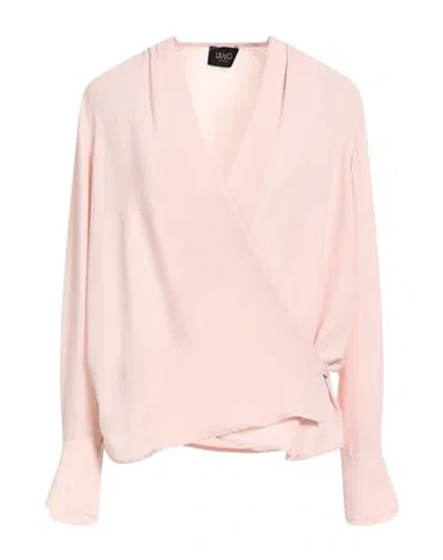 Liu •jo Woman Top Blush Size 6 Polyester, Elastane In Pink