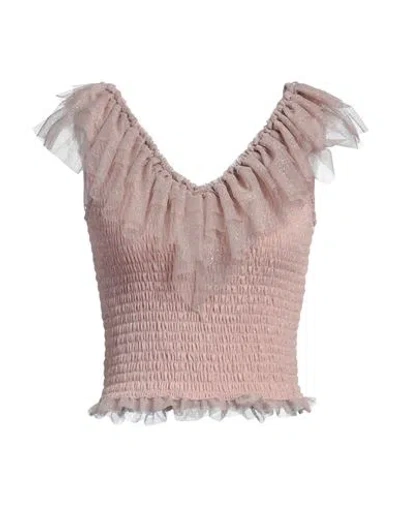 Liu •jo Woman Top Blush Size L Polyester In Pink