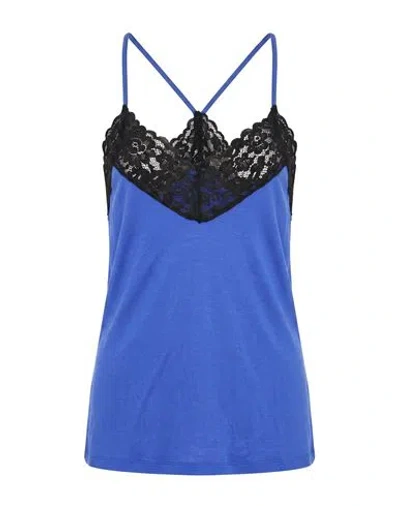 Liu •jo Woman Top Bright Blue Size S Viscose, Elastane