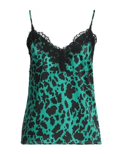 Liu •jo Woman Top Green Size 8 Polyester