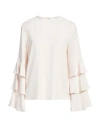 Liu •jo Woman Top Ivory Size 6 Polyester In White