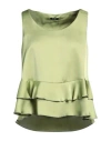 Liu •jo Woman Top Light Green Size L Polyester In Green