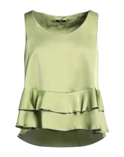 Liu •jo Woman Top Light Green Size L Polyester