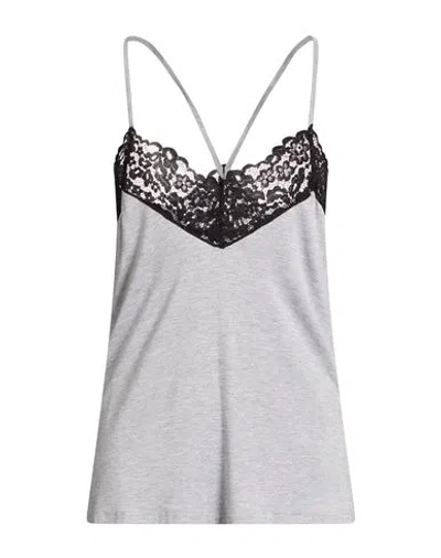 Liu •jo Woman Top Light Grey Size S Viscose, Elastane In Gray