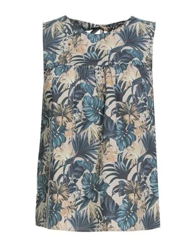 Liu •jo Woman Top Midnight Blue Size 2 Cotton