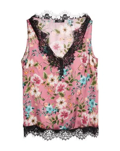 Liu •jo Woman Top Antique Rose Size S Polyester, Polyamide In Pink