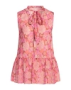 Liu •jo Woman Top Pink Size 10 Polyester