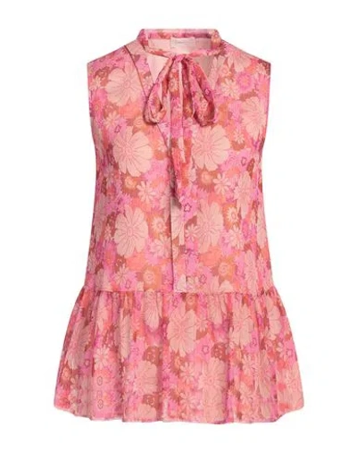 Liu •jo Woman Top Pink Size 10 Polyester