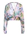Liu •jo Woman Top Pink Size 10 Viscose, Silk In Pink