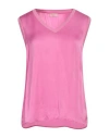 Liu •jo Woman Top Pink Size 6 Viscose, Cotton In Pink