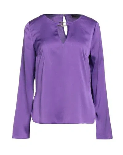 Liu •jo Woman Top Purple Size 10 Polyester