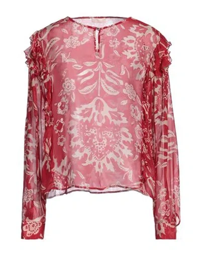 Liu •jo Woman Top Red Size 10 Viscose, Silk