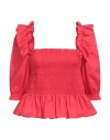 Liu •jo Woman Top Red Size 6 Cotton