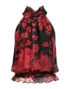 Liu •jo Woman Top Red Size 6 Silk, Viscose