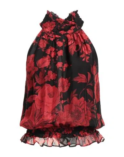 Liu •jo Woman Top Red Size 6 Silk, Viscose