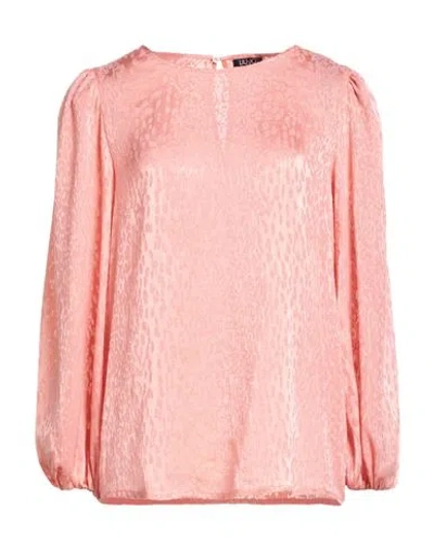 Liu •jo Woman Top Salmon Pink Size 6 Viscose, Polyester