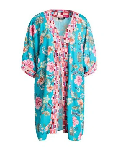 Liu •jo Woman Top Turquoise Size L Polyester, Elastane In Blue