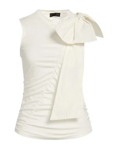 Liu •jo Woman Top White Size 10 Cotton, Polyester