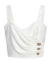 Liu •jo Woman Top White Size 10 Polyester, Elastane