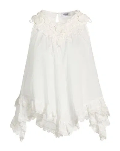 Liu •jo Woman Top White Size 2 Cotton