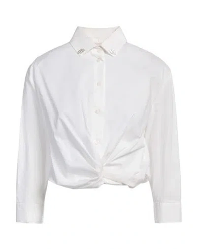 Liu •jo Woman Top White Size 6 Cotton