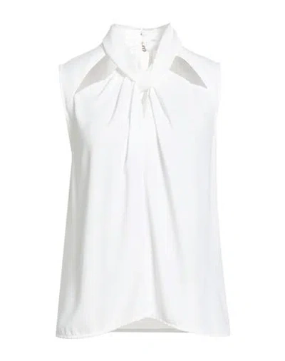 Liu •jo Woman Top White Size 6 Polyester In Multi