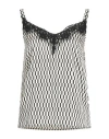 Liu •jo Woman Top White Size 6 Polyester, Polyamide, Viscose, Cotton In White