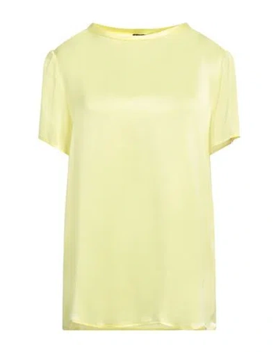 Liu •jo Woman Top Yellow Size 10 Acetate, Silk