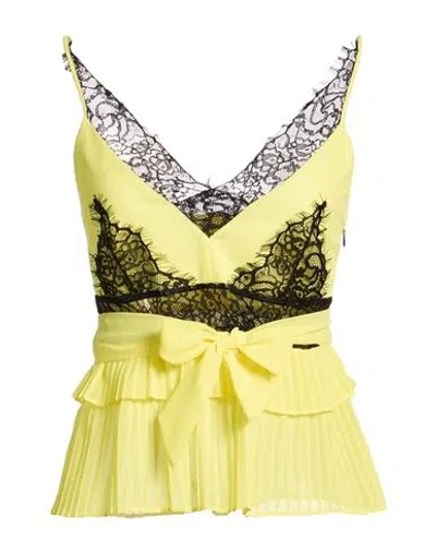 Liu •jo Woman Top Yellow Size 2 Polyester