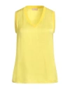 Liu •jo Woman Top Yellow Size 4 Viscose, Cotton