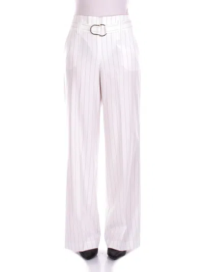 Liu •jo Liu Jo Woman Trousers Ca5236t1969 Mm26e White Blue Waist Trousers
