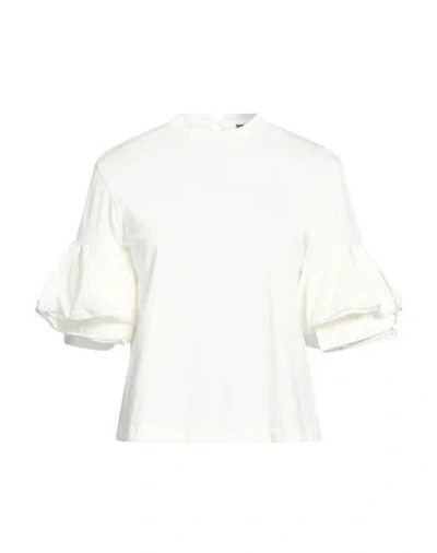 Liu •jo Woman T-shirt White Size 2 Cotton