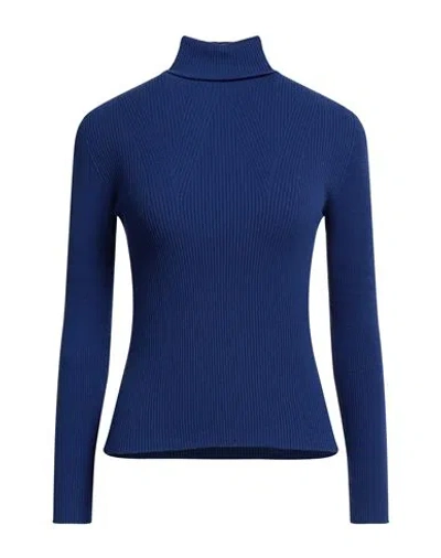 Liu •jo Woman Turtleneck Blue Size Xs Viscose, Polyester