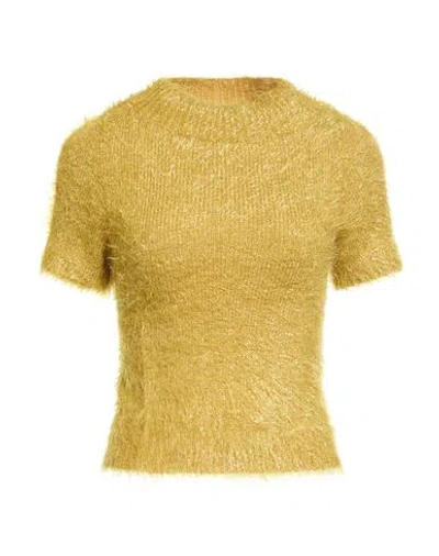 Liu •jo Woman Turtleneck Mustard Size Xs Polyamide In Yellow